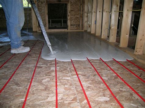 diy install of radiant floor heating electric box on wall|how to install radiant heat on floor.